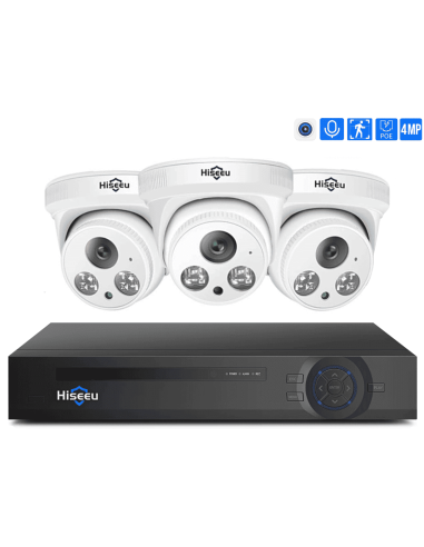 Комплект IP видеонаблюдения Hiseeu на...