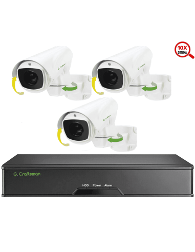 6MP POE Комплект видеонаблюдения на 3...