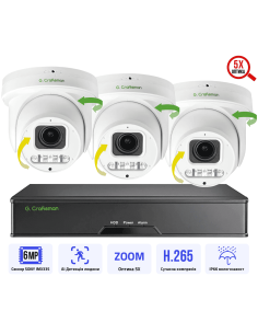 6MP POE Комплект...