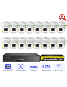 6MP POE Комплект...