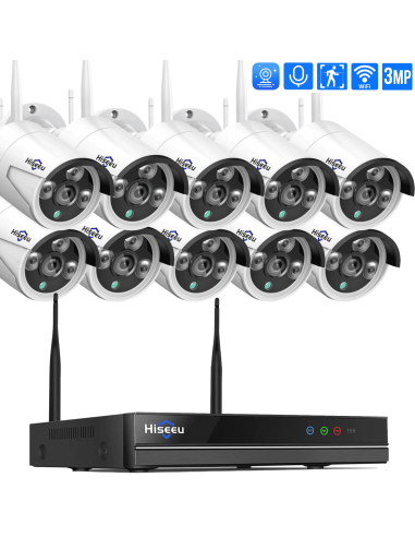 Wi-Fi Комплект видеонаблюдения на 10...