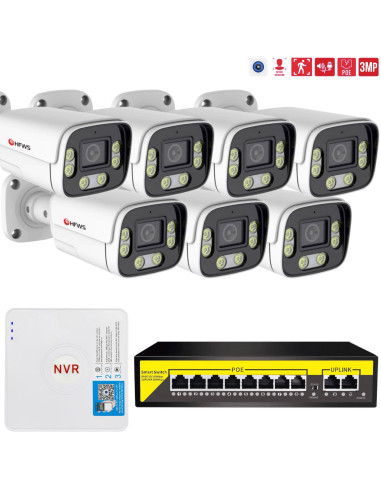 Комплект IP відеоспостереження 7...