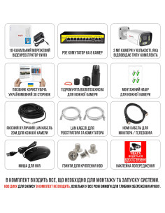 Комплект IP видеонаблюдения... 2