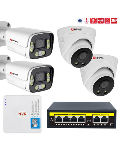 Комплект IP видеонаблюдения 2+2...