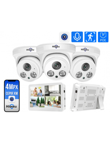 Комплект IP вiдеонагляду Hiseeu з...